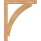 Ekena Millwork Thorton Block Smooth Bracket w/ Offset Brace, Western Red Cedar, 5 1/2"W x 32"D x 40"H BKT0604X32X40THR05SWR - alternate 4